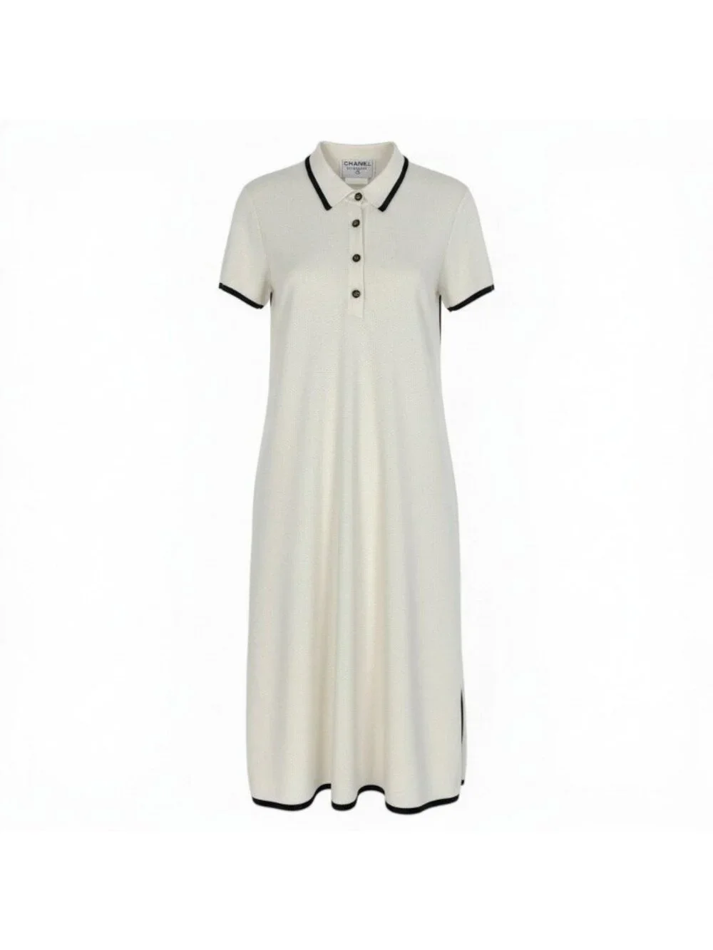 Chanel 96c Cruise Line Cotton Short Sleeve Dress